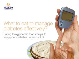 Right diet to manage diabetes effectively
