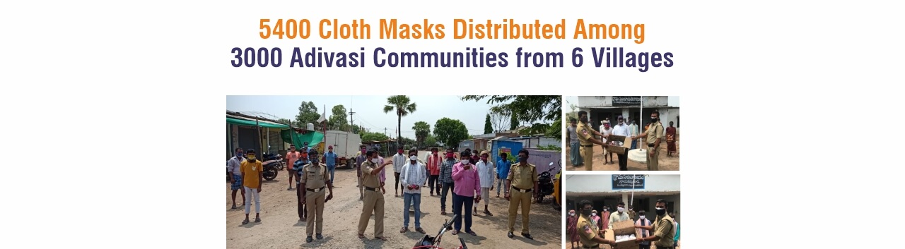 5400 Cloth Masks distributed in 6 villages