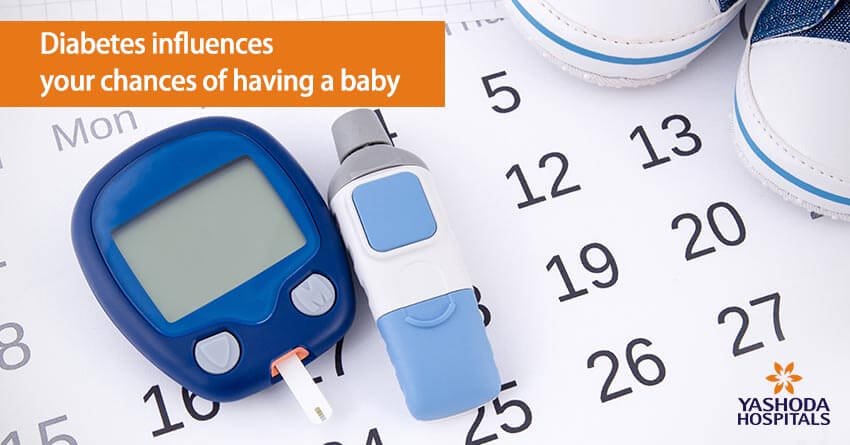 Diabetes influences your chances of having a baby