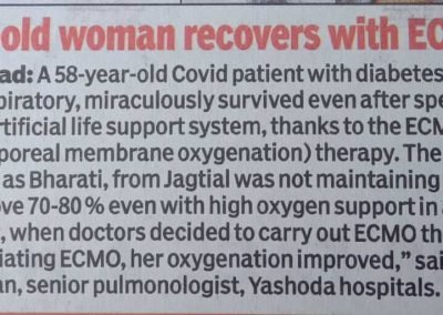 woman recovers with ECMO