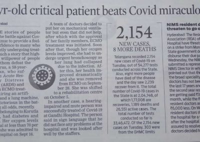 ECMO to revive badly Covid case