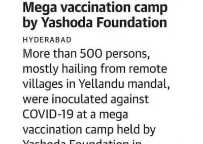 Yashoda Foundation expands vaccination drive 1