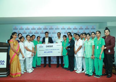 Yashoda Group of Hospitals contributes 40 lakhs to Kerala Flood Relief