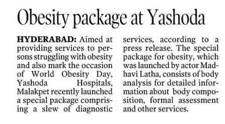 obesity package yashoda